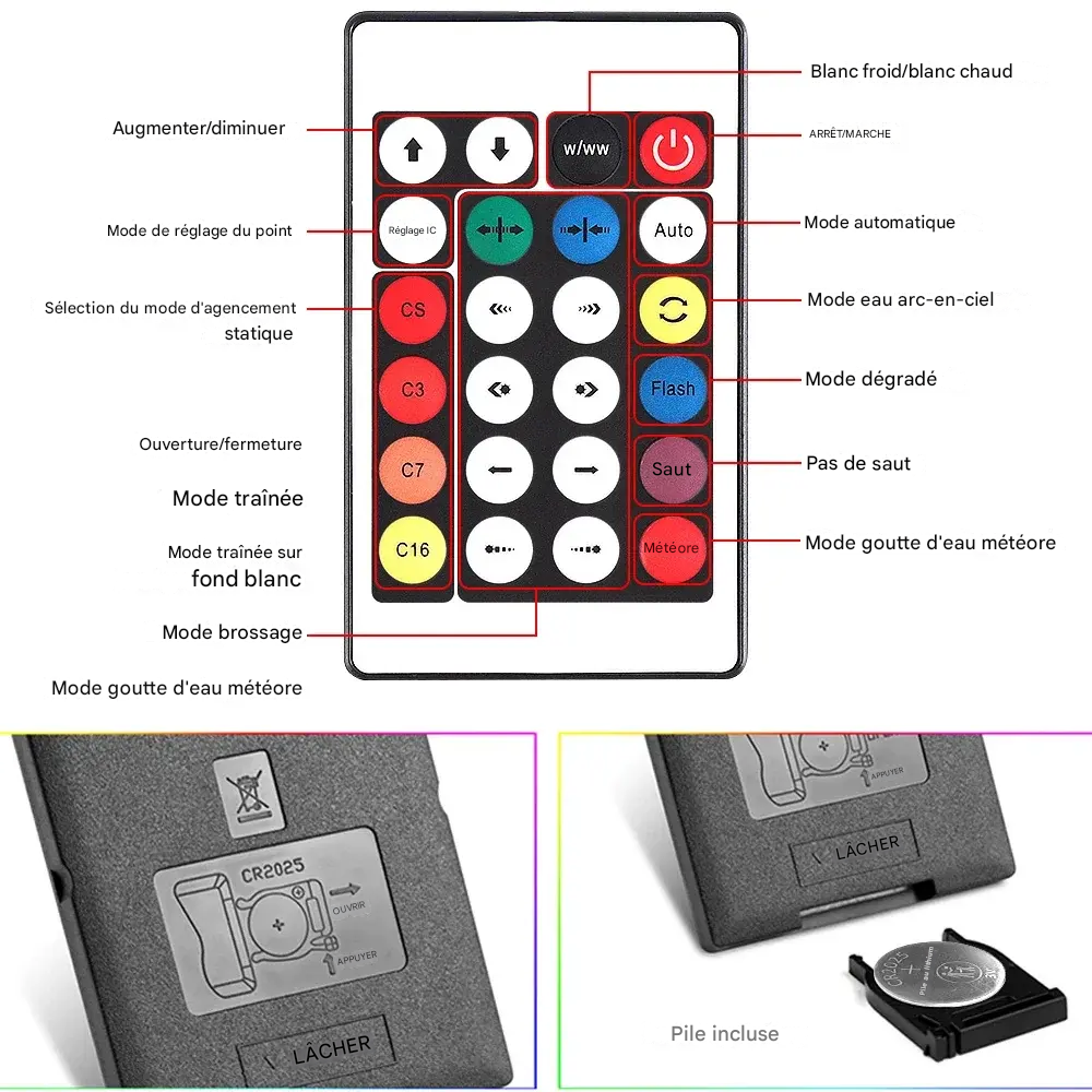 guirlande LED bluetooth